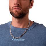 Remera Hombre Slub Knit Relaxed Te Gris Cat
