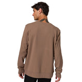 Buzo Hombre French Terry Cw Neck Beige Cat