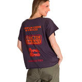 Remera Mujer Relaxed Graphic Tee Violeta Cat