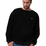 Buzo Hombre Sherpa Crewneck Negro Cat