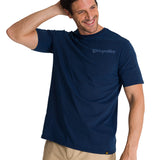 Remera Hombre Heavyweight Heritage Azul Cat