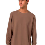 Buzo Hombre French Terry Cw Neck Beige Cat