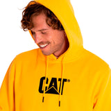 Buzo Unisex Fleece Cat Logo Pull Amarillo Cat