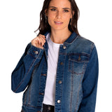 Chaqueta Mujer Foundation Denim Jac Azul Cat