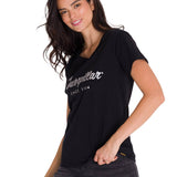 Remera Mujer Caterpillar Metallic Negro Cat