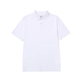 Remera Hombre Cat Logo Pique Polo Blanco Cat