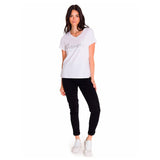Remera Mujer Caterpillar Metallic Blanco Cat