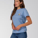 Remera Mujer Numb One Graphic Tee Azul Cat