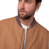 Chaleco Hombre Canvas Utility Sherp Marron Cat