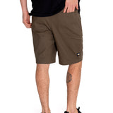 Short Hombre Stretch Canvas Utili Verde Cat