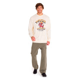 Buzo Hombre Graphic French Terry Beige Cat