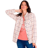 Remera Manga Larga Mujer Flannel Relaxed L/S Beige Cat