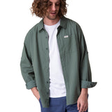 Camisa Hombre Convertible l/s popl Verde Cat
