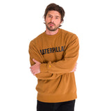 Buzo Unisex Caterpillar Logo Cre Marron Cat