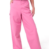 Pantalon Mujer Relaxed Canvas Carpe Rosado Cat