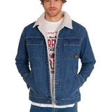 Chaqueta Unisex Denim Sherpa Lined W Gris Cat