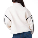 Polar Mujer Relaxed Half Zip She Blanco Cat