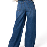 Jeans Mujer Denim Wide Leg Indigo Cat