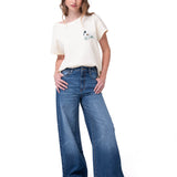 Jeans Mujer Denim Wide Leg Indigo Cat