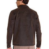 Chaqueta Hombre Waxed Chore Jacket Marron Cat