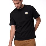 Remera Hombre Cat Small Logo Tee Negro Cat