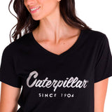Remera Mujer Caterpillar Metallic Negro Cat