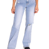 Jeans Mujer Triblend Stretch Den Gris Cat