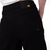 Jeans Mujer Denim Wide Leg Negro Cat