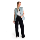 Chaleco Mujer W Mediumweight Insul Celeste Cat