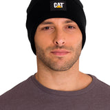 Gorro Unisex Cat Label Cuff Beani Negro Cat