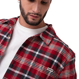 Camisa Hombre Classic Stretch Flan Rojo Cat