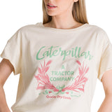 Remera Mujer Relaxed Graphic Tee Beige Cat