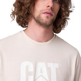 Remera Cat Logo Tee Beige Cat