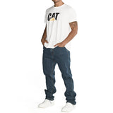 Jeans Hombre Triblend Stretch Denim Straight Gris Cat
