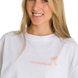 Remera Mujer Oversize Graphic Tee Blanco Cat