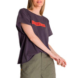 Remera Mujer Relaxed Graphic Tee Violeta Cat