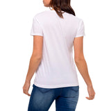 Remera Mujer Cat Script V Neck Te Blanco Cat