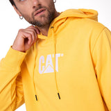 Buzo Hombre Fleece Cat Logo Pull Amarillo Cat