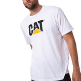 Remera Unisex Cat Logo Tee Blanco Cat