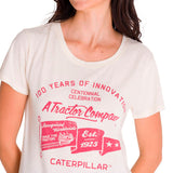 Remera Mujer Crew Centennial Grap Beige Cat