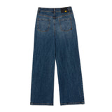 Jeans Mujer Denim Wide Leg Negro Cat