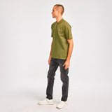 Remera Hombre Cat Logo Pique Polo Verde Cat