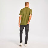 Remera Hombre Cat Logo Pique Polo Verde Cat