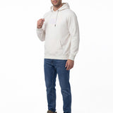 Buzo Hombre Fleece Cat Logo Pull Blanco Cat