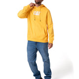 Buzo Hombre Fleece Cat Logo Pull Amarillo Cat