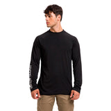 Remera Manga Larga Hombre Lightweight Cooling Negro Cat