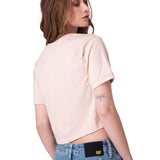 Remera Mujer Crop Metallic Graphi Cat