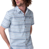 Camisa Manga Corta Hombre Chambray Plaid Short Cat