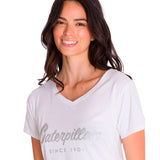 Remera Mujer Caterpillar Metallic Blanco Cat