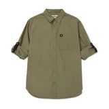 Camisa Hombre Fndtn Convertible Ls Verde Cat